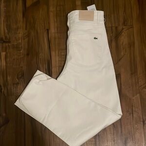 Lacoste White Chino Pants